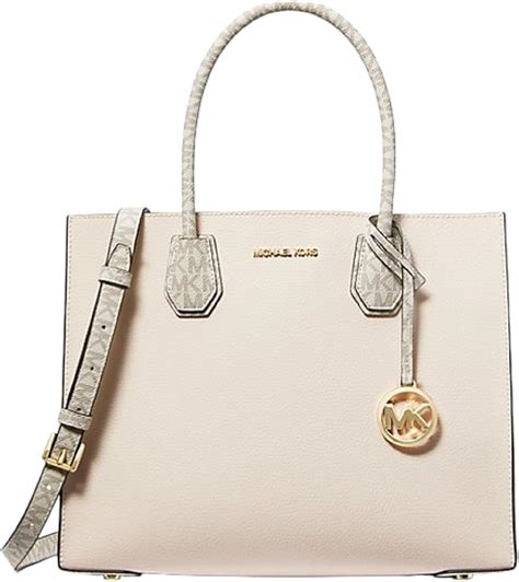 mercer large vanilla michael kors|Mercer Large Logo Accordion Tote Bag .